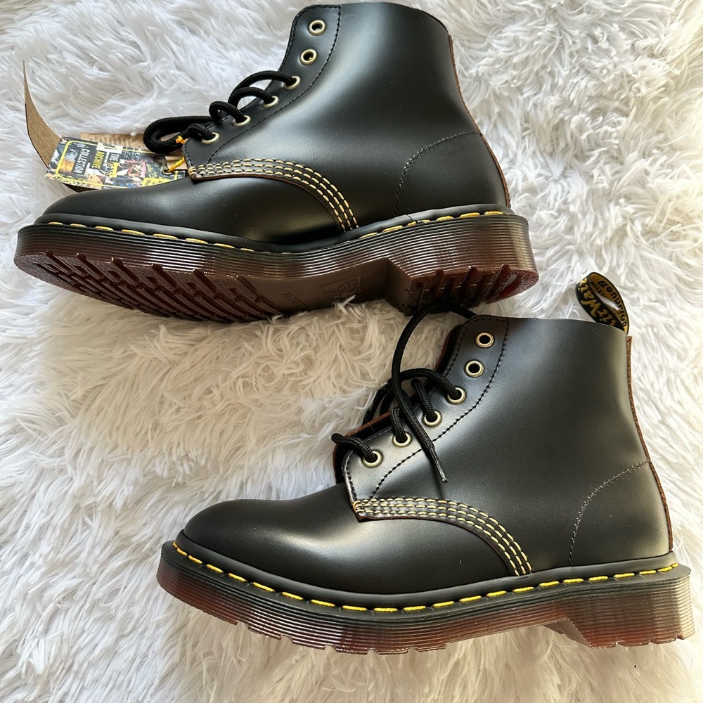 Dr. Martens Black Leather Women's Boots
